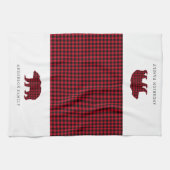 素朴クリスマスベアラドの姓 キッチンタオル (横)