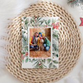 素朴クリスマスベリーのグリーティングフォト シーズンカード