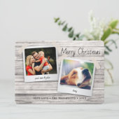 素朴クリスマスホリデーウッドピンナップの写真 シーズンカード (スタンド正面)