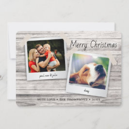 素朴クリスマスホリデーウッドピンナップの写真 シーズンカード