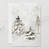 素朴クリスマスホリデー醜いセーターパーティー 招待状 (裏面)