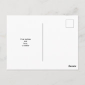 素朴クリスマスボタニカル弓リボン写真枠 ポストカード (裏面)