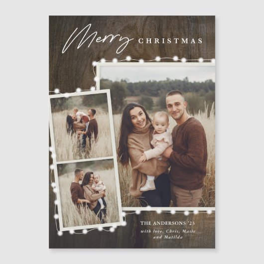 素朴クリスマスライト3フォトコラージホリデー (正面)