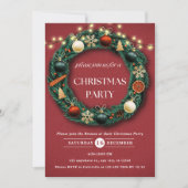 素朴クリスマスリースフェスティバルクリスマスパーティー 招待状 (正面)