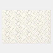 素朴クリスマスレイクライフキャンピングレッド&グリーン ラッピングペーパーシート (正面3)