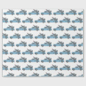 素朴クリスマスヴィンテージトラックラッピング紙 ラッピングペーパー (フラット)