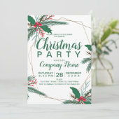 素朴クリスマス企業のミスタントー金ゴールド枠 招待状 (スタンド正面)