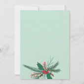 素朴クリスマス企業のミスタントー金ゴールド枠 招待状 (裏面)