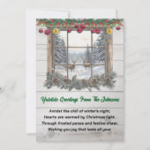 素朴クリスマス写真Yuletide挨拶 シーズンカード (正面)