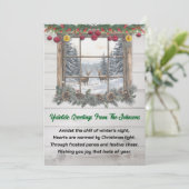 素朴クリスマス写真Yuletide挨拶 シーズンカード (スタンド正面)