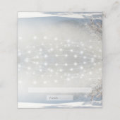 素朴クリスマス冬のウェディングエスコート座席表 プレイスカード (外部開封)