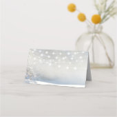 素朴クリスマス冬のウェディングエスコート座席表 プレイスカード (裏面)