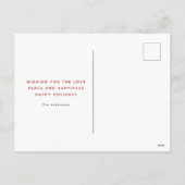 素朴クリスマス冬のトナカイ シーズンポストカード (裏面)