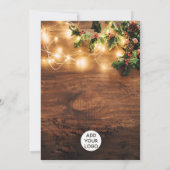 素朴クリスマス国の企業のミスタントロゴ 招待状 (裏面)