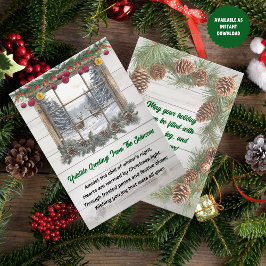 素朴クリスマス挨拶 シーズンカード