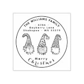 素朴クリスマス格言差出人住所 ラバースタンプ (インプリント)