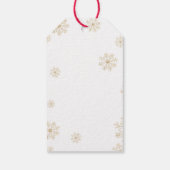 素朴クリスマス甘い先生鑑賞ラベル ギフトタグ (裏面)