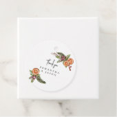 素朴クリスマス結婚のメッセージカード フェイバータグ (インサイチュ)