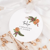 素朴クリスマス結婚のメッセージカード フェイバータグ