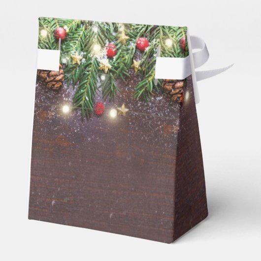 素朴クリスマス結婚の フェイバーボックス (裏面サイド)