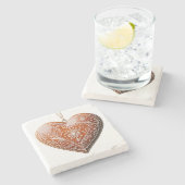 素朴クリスマス飾Cookie休日 ストーンコースター (横)