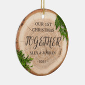 素朴クリスマス – Our 1st Christmas Together セラミックオーナメント (右)