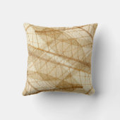 素朴クリームベージュレース葉ズ クッション (裏面)