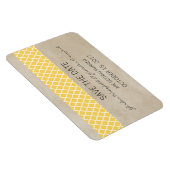 素朴クローバー日付マグネットを黄色で保存 マグネット (右側)