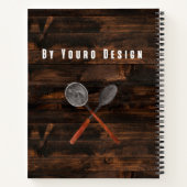 素朴クールな木製ファミリのクラシックレシピ ノートブック (裏面)