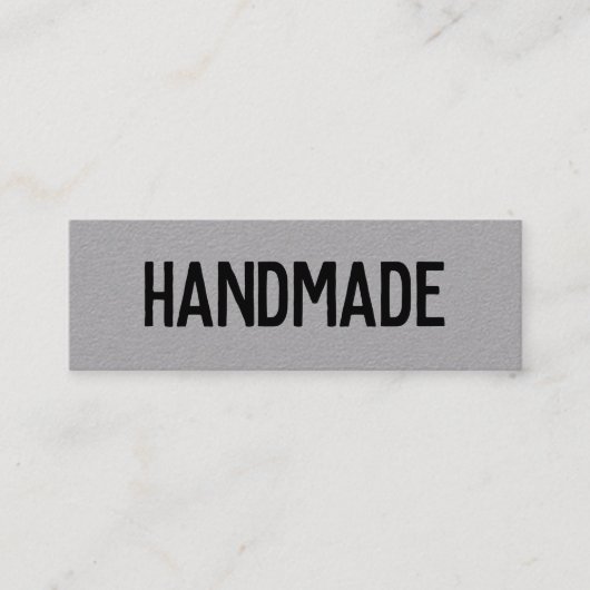 素朴グモダンレークラフト手作りギフト販売業者 スキニー名刺 (正面)