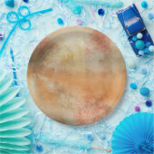 素朴グランジ紅葉の抽象デザイン ペーパープレート (パーティー)