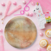 素朴グランジ紅葉の抽象デザイン ペーパープレート (パーティー)