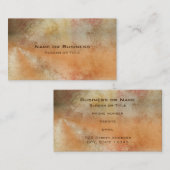 素朴グランジ紅葉の抽象デザイン 名刺 (正面/裏面)