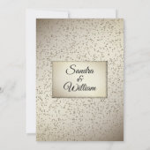 素朴グリッター結婚式招待状 招待状 (裏面)