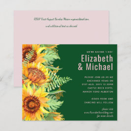 素朴グリーンひまわり結婚の予算