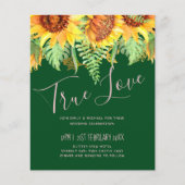 素朴グリーンひまわり結婚の予算 (正面)