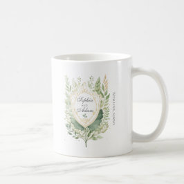 素朴グリーンシ結婚ールドカスタマイズズ コーヒーマグカップ