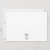 素朴グリーン結婚ー サンキューカード (裏面)