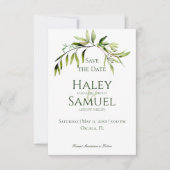 素朴グリーン結婚ー セーブザデート (正面)