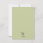 素朴グリーン結婚ー セーブザデート (裏面)