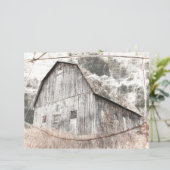 素朴グレイ動揺してブラウンBarnヴィンテージテクスチャ (スタンド正面)