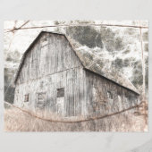 素朴グレイ動揺してブラウンBarnヴィンテージテクスチャ (正面)