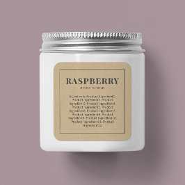 素朴グレー縁どの原料クラフト スクエアシール