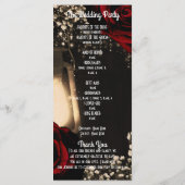 素朴グローランタン&レッドローズ結婚式 プログラム (裏面)