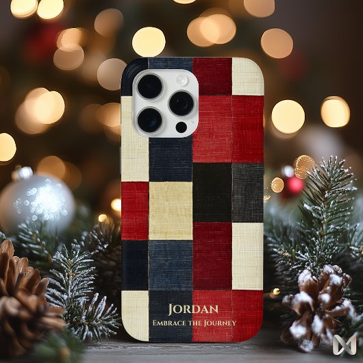 素朴グ市松模様にリッド – テクスチャの洗練 Case-Mate iPhoneケース