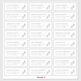 素朴グ結婚リーズゲスト住所 シール