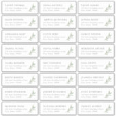 素朴グ結婚リーズゲスト住所 シール (正面)