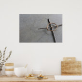 素朴ケルトの棒とつる植物 ポスター (キッチン)