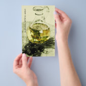 素朴ケータリングサービスのプロモーションカード チラシ (ハンドル)