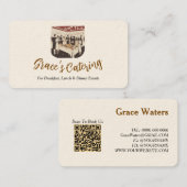 素朴ケータリング名刺 名刺 (正面/裏面)